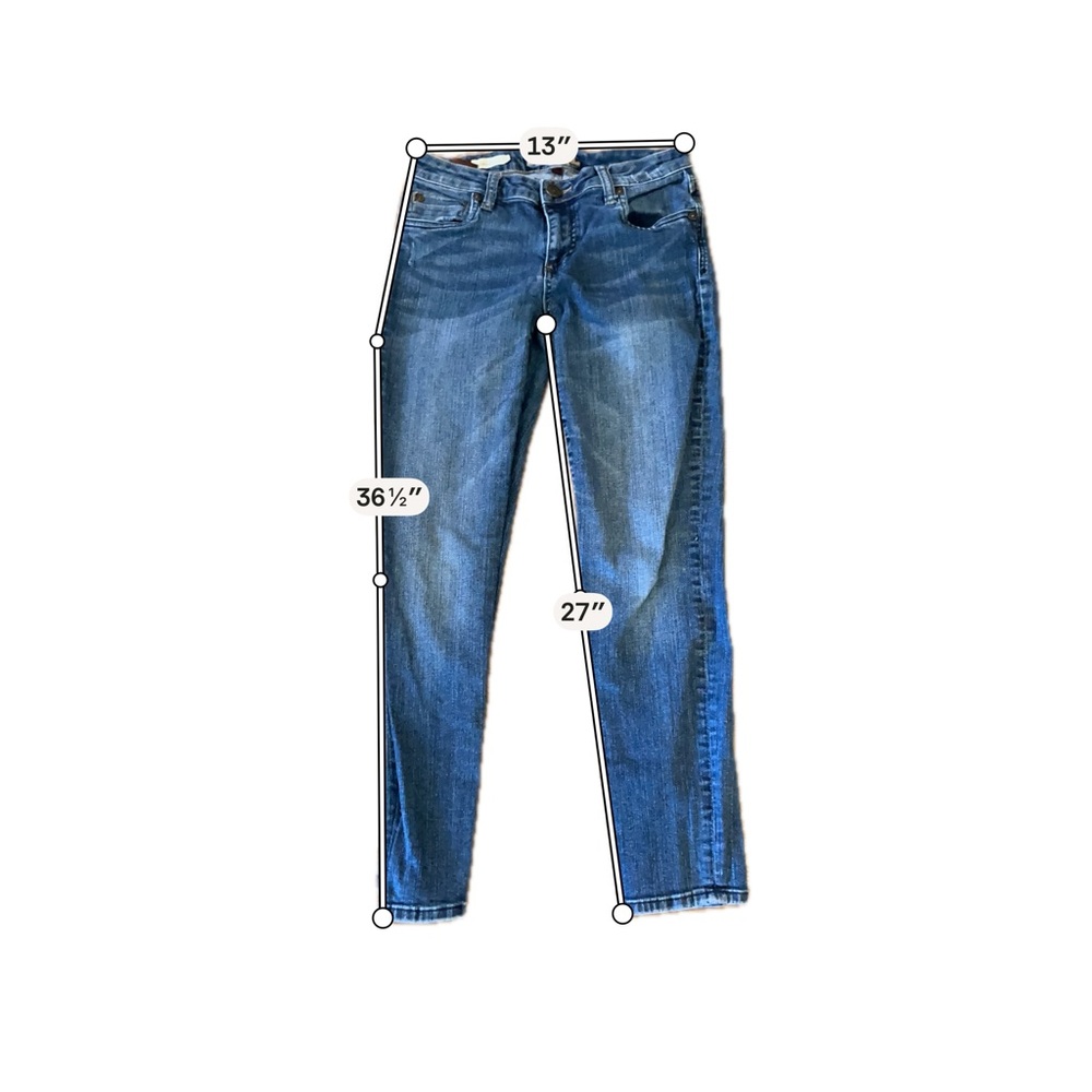 Kut from the Kloth Women's Skinny Jeans in Medium/Dark‎ Blue Wash - Picture 3 of 5